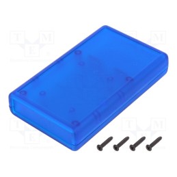 1 pcs x HAMMOND - 1593TTBU -AS - Enclosure: with panel, with flap on baterries, 1593, X: 66mm, ABS