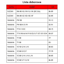 Brake shoes ebc y502 1 set yamaha yz 80