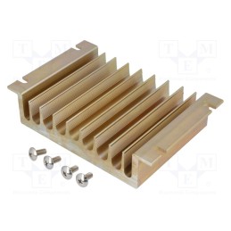 1 pcs x ANLY ELECTRONICS - AH197-100 - Heatsink: extruded, Y, for three phase solid state relays, black