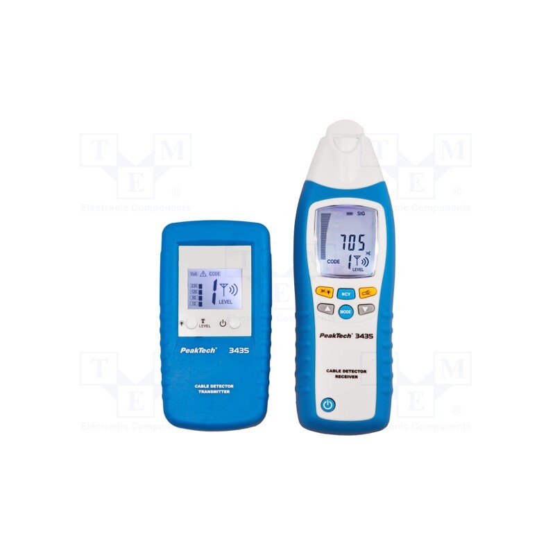 1 pcs x PEAKTECH - P 3435 - Wire localizer, LCD, 12÷400VAC,12÷400VDC, Output signal: 125kHz