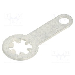 5 pcs x KEYSTONE - 909 - Tip: solder lug ring, 0.45mm, M3, Ø: 3.1mm, soldering, screw, brass