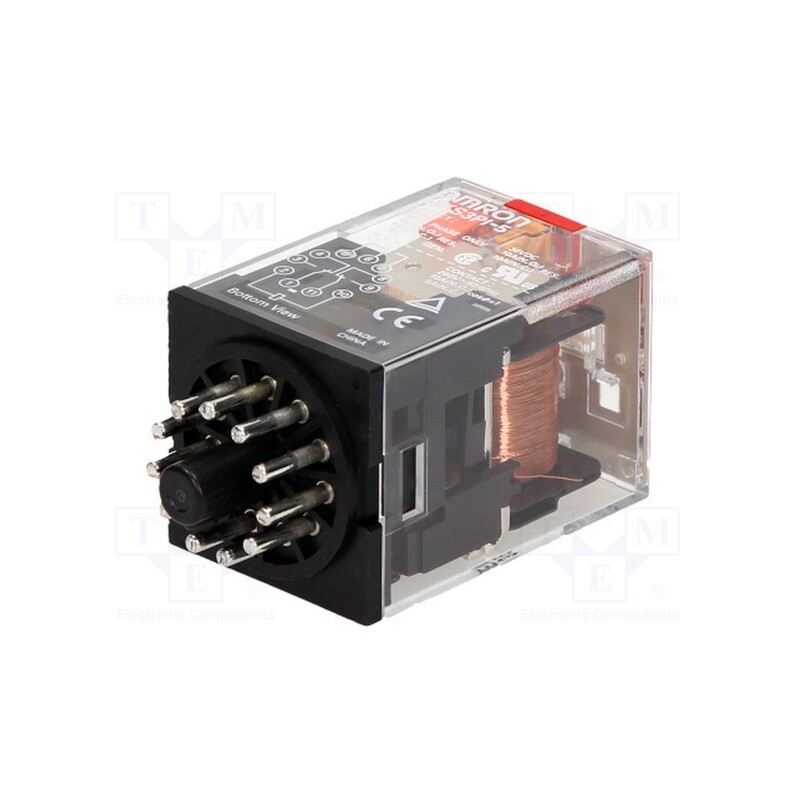 1 pcs x OMRON - MKS3PI-5 AC110 - Relay: electromagnetic, 3PDT, Ucoil: 110VAC, Icontacts max: 10A