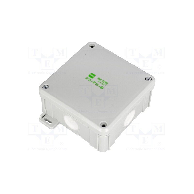 1 pcs x ELEKTRO-PLAST NASIELSK - 0290-81 - Enclosure: junction box, X: 98mm, Y: 98mm, Z: 46mm, wall mount, IP55
