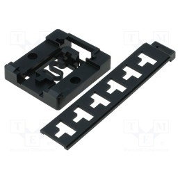 1 pcs x COMBIPLAST - CP-23-132 - DIN rail mounting bracket, black