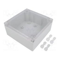 1 pcs x MASZCZYK - KM-500AGTRC - Enclosure: multipurpose, X: 104mm, Y: 113mm, Z: 53mm, ABS, grey, IP55