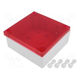1 pcs x MASZCZYK - KM-500AGTRR - Enclosure: multipurpose, X: 104mm, Y: 113mm, Z: 53mm, ABS, grey, IP55