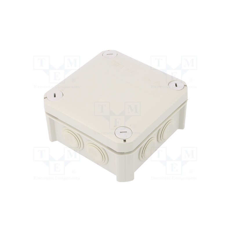 1 pcs x OBO BETTERMANN - T 60 - Enclosure: junction box, X: 114mm, Y: 114mm, Z: 57mm, IP66