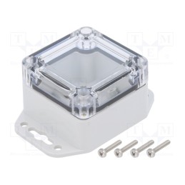 1 pcs x KRADEX - ZP60.60.40SUJP TM ABS-PC - Enclosure: multipurpose, X: 60mm, Y: 60mm, Z: 40mm, ZP, ABS, IP67