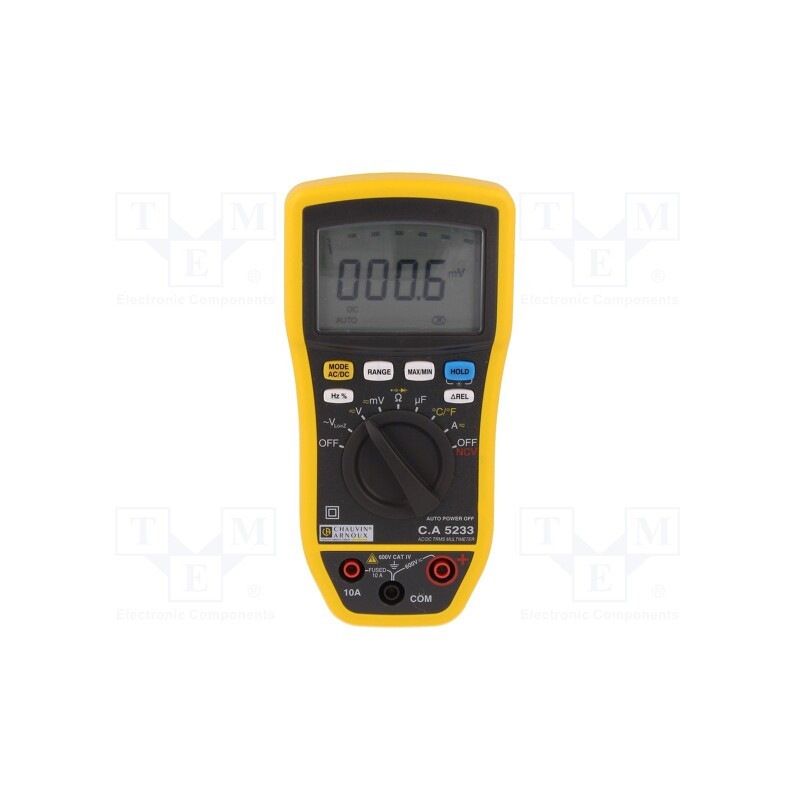 1 pcs x CHAUVIN ARNOUX - C.A 5233 - Digital multimeter, LCD, (6000), Bargraph: 61segm, 3x/s, True RMS