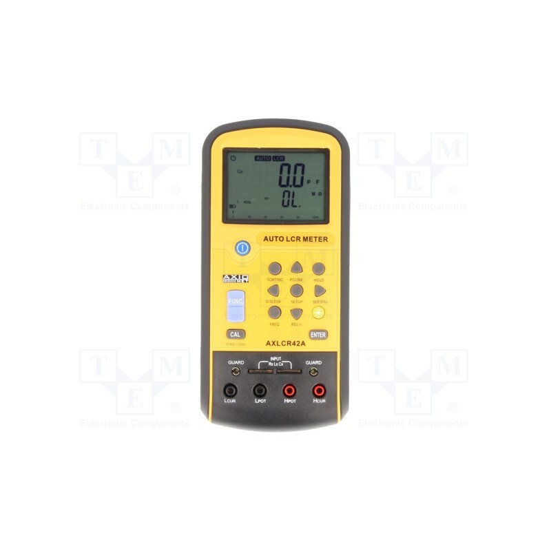 1 pcs x AXIOMET - AX-LCR42A - LCR meter, LCD, 20÷200MΩ, R accuracy: ±0,3%, 0.1÷9999000000pF