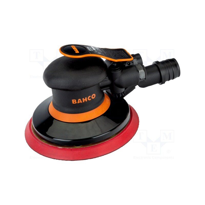 1 pcs x BAHCO - BP610 - Palm orbital sander, pneumatic, 6.3bar, 255l/min, 80dBA, L: 215mm