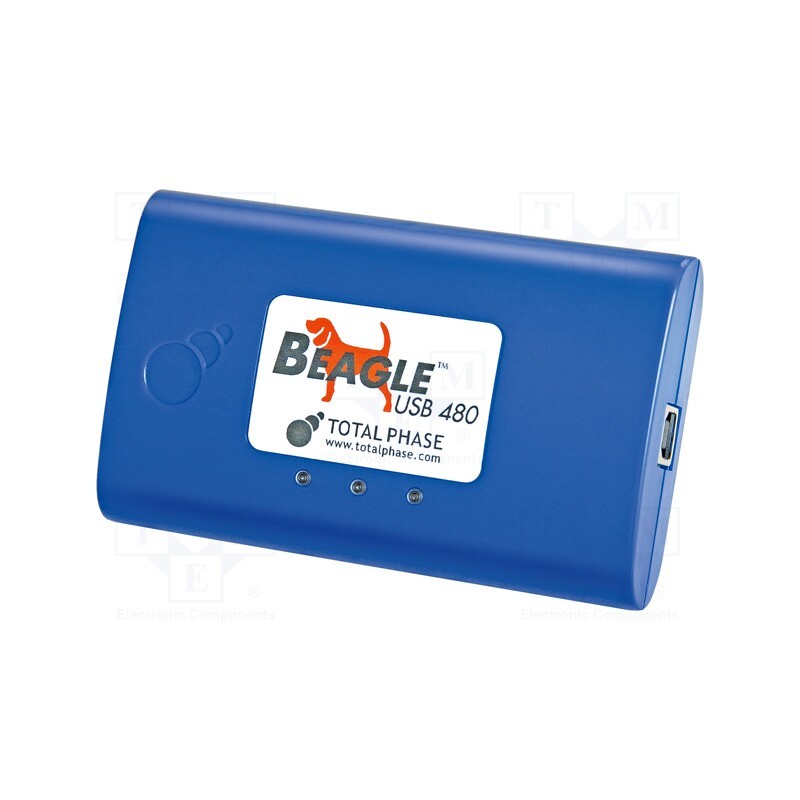 1 pcs x TOTAL PHASE - BEAGLE USB 480 PROTOCOL ANALYZER - Dev.kit: protocol analyser, DIN,USB A,USB B x2, GPIO,USB 2.0