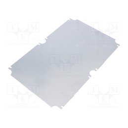 1 pcs x KRADEX - ZMB95 - Mounting plate, steel, W: 176mm, L: 266mm, Thk: 1.5mm, Plating: zinc