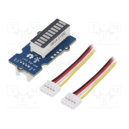 1 pcs x SEEED STUDIO - GROVE LED BAR V2.0 - Module: LED, LED strap, digital,Grove Interface (4-wire), Grove