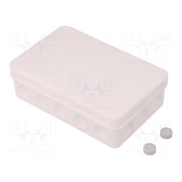 1 pcs x SPELSBERG - 34661601 - Enclosure: junction box, X: 85mm, Y: 130mm, Z: 37mm, IP55, white