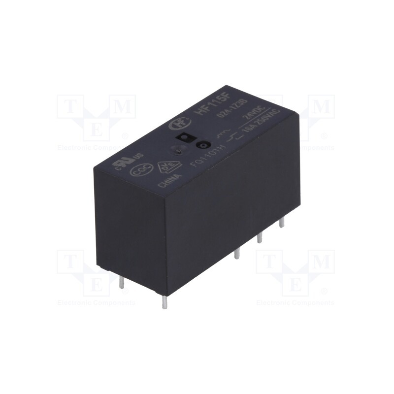 1 pcs x HONGFA RELAY - HF115F/024-1Z3B - Relay: electromagnetic, SPDT, Ucoil: 24VDC, 16A, 16A/250VAC, PCB