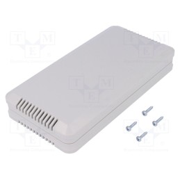 1 pcs x MASZCZYK - KM-180 GY - Enclosure: for alarms, X: 85mm, Y: 169mm, Z: 30mm, ABS, grey, vented