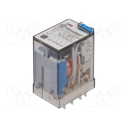 1 pcs x FINDER - 55.34.9.012.0040 - Relay: electromagnetic, 4PDT, Ucoil: 12VDC, Icontacts max: 7A