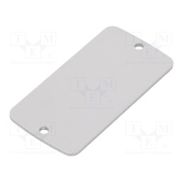 1 pcs x TEKO - ALP 1.1 - Front panel, aluminium, W: 30.8mm, L: 59.9mm, Thk: 2mm