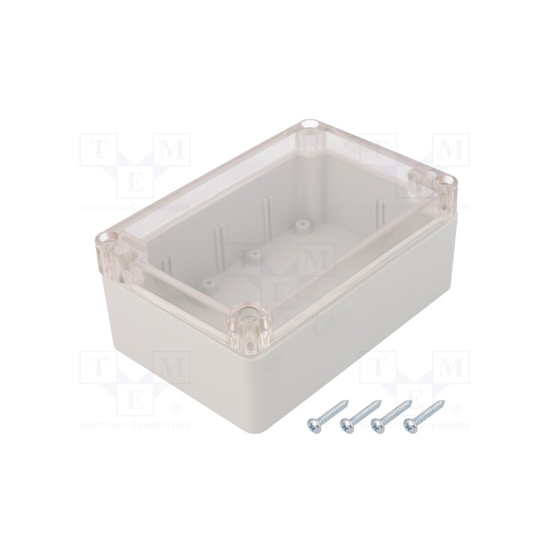 1 pcs x MASZCZYK - KM-175GTRC - Enclosure: multipurpose, X: 90mm, Y: 135mm, Z: 55mm, ABS, grey, IP65