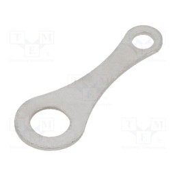 5 pcs x KEYSTONE - 7333 - Tip: solder lug ring, 0.5mm, M4, Ø: 4.32mm, soldering, screw, brass