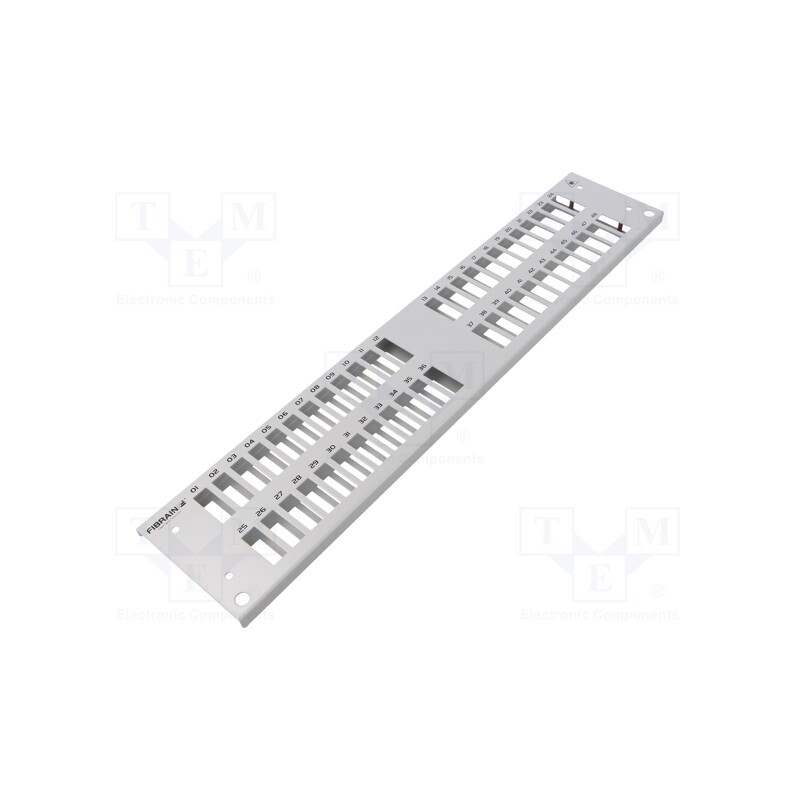 1 pcs x FIBRAIN - FB2045 - Front panel, 2U, Panel colour: grey, double