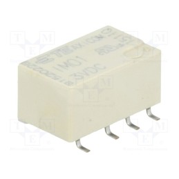 1 pcs x TE Connectivity - 1462037-1 - Relay: electromagnetic, DPDT, Ucoil: 3VDC, 2A, 0.5A/125VAC, SMT