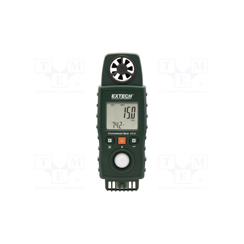 1 pcs x EXTECH - EN510 - Thermoanemometer, 0÷50°C, 10÷95%RH, Equipment: wristbands, ±0.4%
