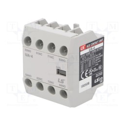 1 pcs x LS ELECTRIC - UA-4 2A2B - Auxiliary contacts, Series: METASOL, Leads: screw terminals, IP20