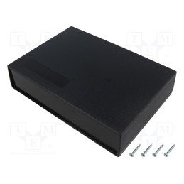 1 pcs x MASZCZYK - KM-106/BK - Enclosure: with panel, X: 190mm, Y: 136mm, Z: 42mm, ABS, black