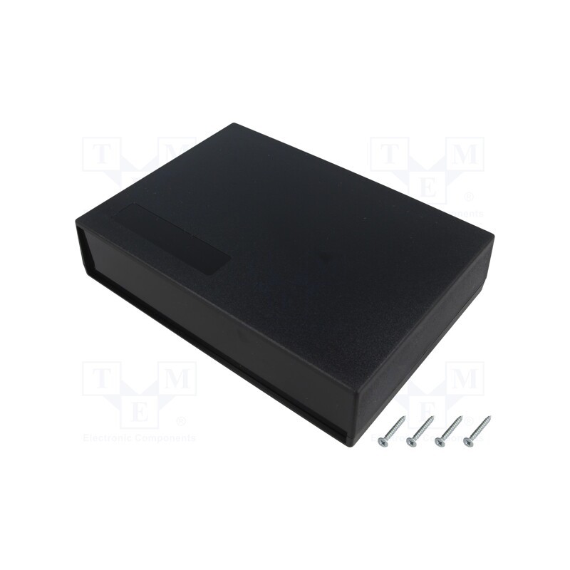 1 pcs x MASZCZYK - KM-106/BK - Enclosure: with panel, X: 190mm, Y: 136mm, Z: 42mm, ABS, black