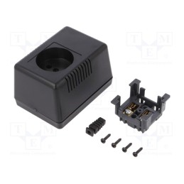 1 pcs x MASZCZYK - KM-49C/BK - Enclosure: for power supplies, without earthing, X: 65mm, Y: 90mm