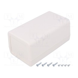 1 pcs x SUPERTRONIC - PP049W-S - Enclosure: multipurpose, X: 75mm, Y: 131mm, Z: 62mm, ABS, white