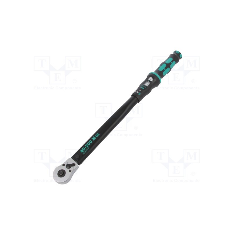 1 pcs x WERA - 5075622001 - Wrench, torque, 510mm, 40÷200Nm, Mounting: 1/2'