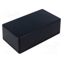 1 pcs x HAMMOND - 1591XXCSBK - Enclosure: multipurpose, X: 66mm, Y: 121mm, Z: 37mm, 1591XXS, ABS