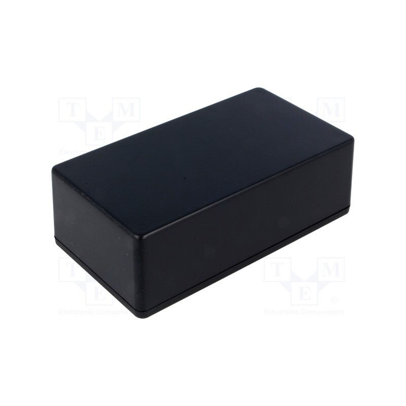 1 pcs x HAMMOND - 1591XXCSBK - Enclosure: multipurpose, X: 66mm, Y: 121mm, Z: 37mm, 1591XXS, ABS