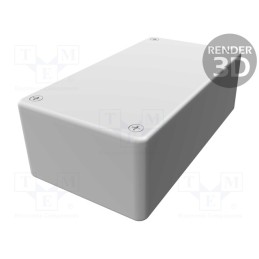 1 pcs x HAMMOND - 1591CSGY - Enclosure: multipurpose, X: 65mm, Y: 120mm, Z: 40mm, 1591S, ABS, grey