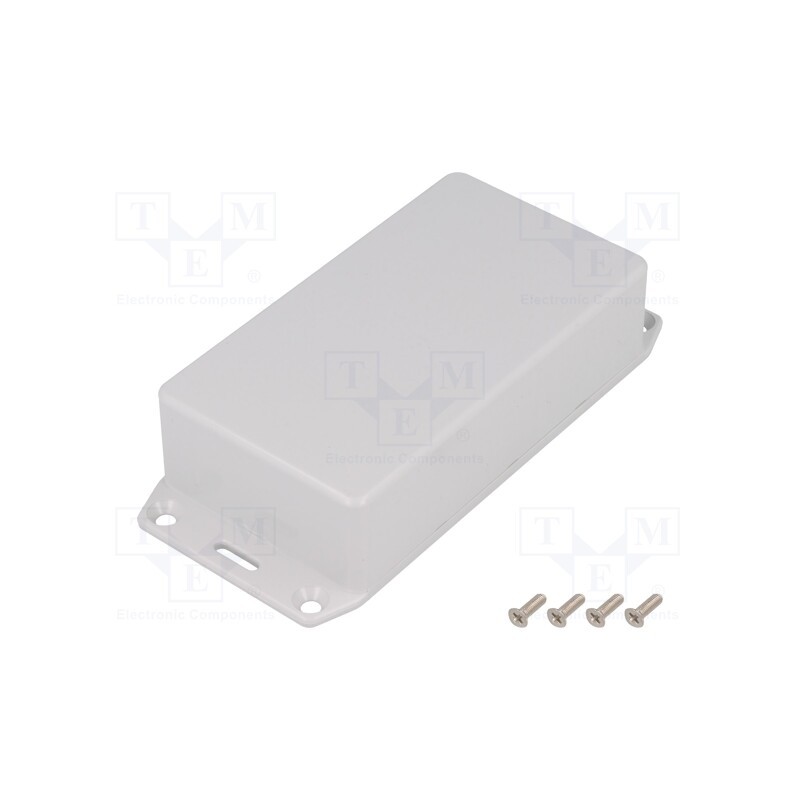 1 pcs x HAMMOND - 1591BFLGY - Enclosure: multipurpose, X: 62mm, Y: 112mm, Z: 31mm, 1591, ABS, grey
