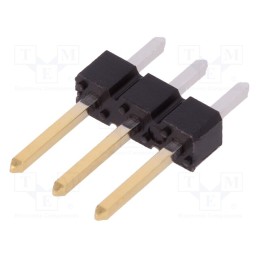 5 pcs x Amphenol Communications Solutions - 77311-818-03LF - Pin header, pin strips, BERGSTIK, male, PIN: 3, straight, 2.54mm