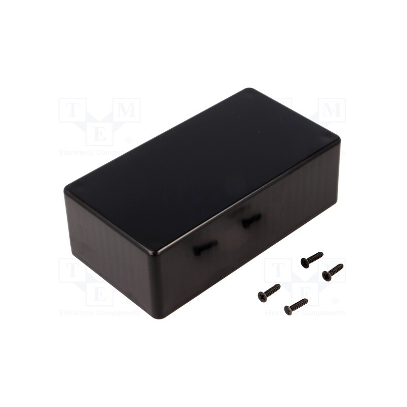 1 pcs x HAMMOND - 1591CSBK - Enclosure: multipurpose, X: 65mm, Y: 120mm, Z: 40mm, 1591S, ABS, black