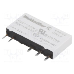 1 pcs x WEIDMu00dcLLER - 4061590000 - Relay: electromagnetic, SPDT, Ucoil: 24VDC, 6A, max.250VAC, THT