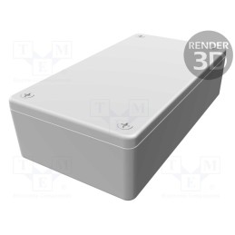 1 pcs x HAMMOND - 1591XXBGY - Enclosure: multipurpose, X: 63mm, Y: 113mm, Z: 31mm, 1591XX, ABS, grey