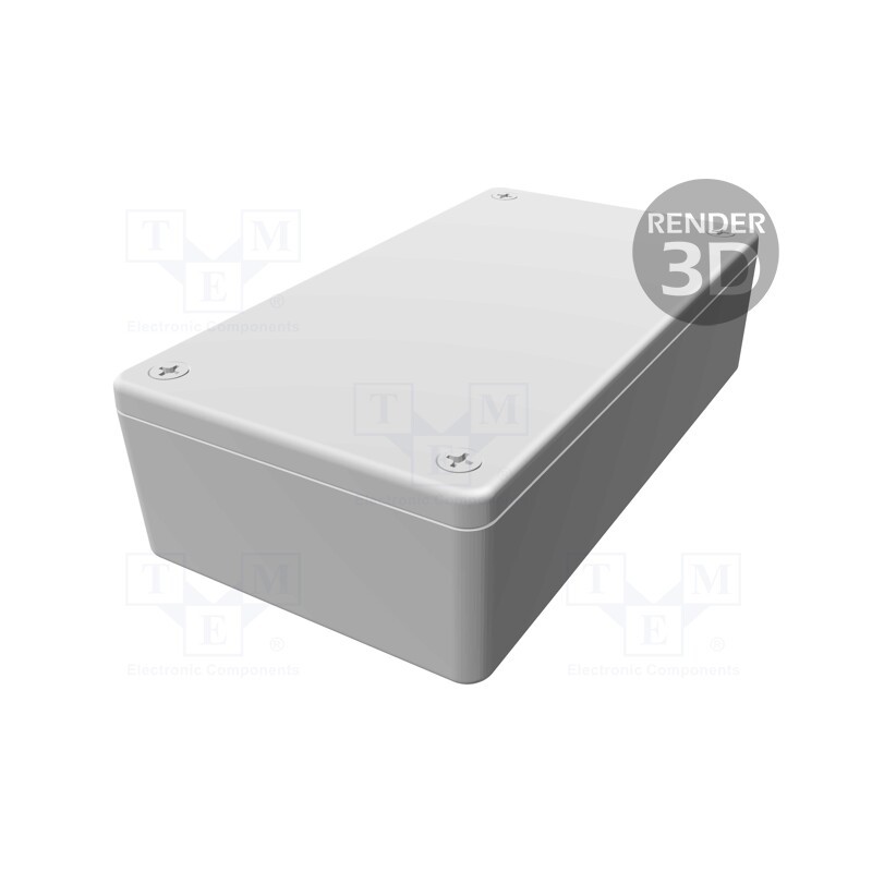 1 pcs x HAMMOND - 1591XXBGY - Enclosure: multipurpose, X: 63mm, Y: 113mm, Z: 31mm, 1591XX, ABS, grey