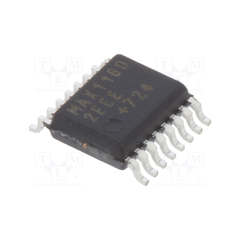 1 pcs x Analog Devices (MAXIM INTEGRATED) - MAX11602EEE+ - IC: A/D converter, Ch: 8, 8bit, 188ksps, 4.5÷5.5V, QSOP16