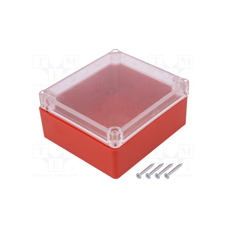 1 pcs x KRADEX - Z59PH ABS RED - Enclosure: multipurpose, X: 115mm, Y: 125mm, Z: 58mm, ABS, red, gasket