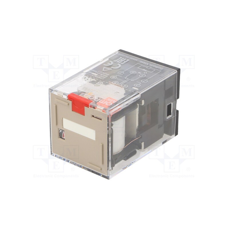 1 pcs x OMRON - MKS2PIN AC24 - Relay: electromagnetic, DPDT, Ucoil: 24VAC, Icontacts max: 10A