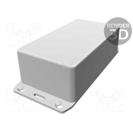 1 pcs x HAMMOND - 1591CSFLBK - Enclosure: multipurpose, X: 65mm, Y: 120mm, Z: 40mm, 1591S, ABS, black