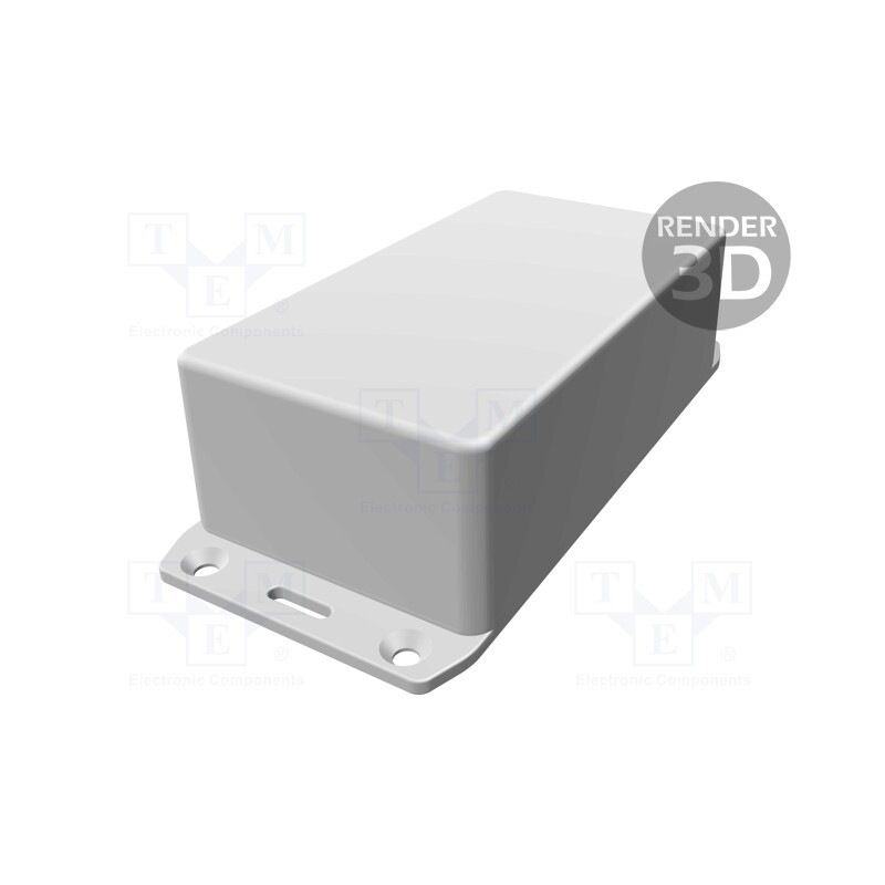 1 pcs x HAMMOND - 1591CSFLBK - Enclosure: multipurpose, X: 65mm, Y: 120mm, Z: 40mm, 1591S, ABS, black