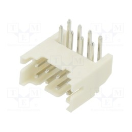 5 pcs x ADAM TECH - 2SHD-C-08-TR - Socket, wire-board, male, 2mm, PIN: 8, THT, 100V, 2A, angled