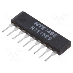 1 pcs x NTE Electronics - NTE1529 - IC: operational amplifier, Ch: 2, SIP9, ±18VDC
